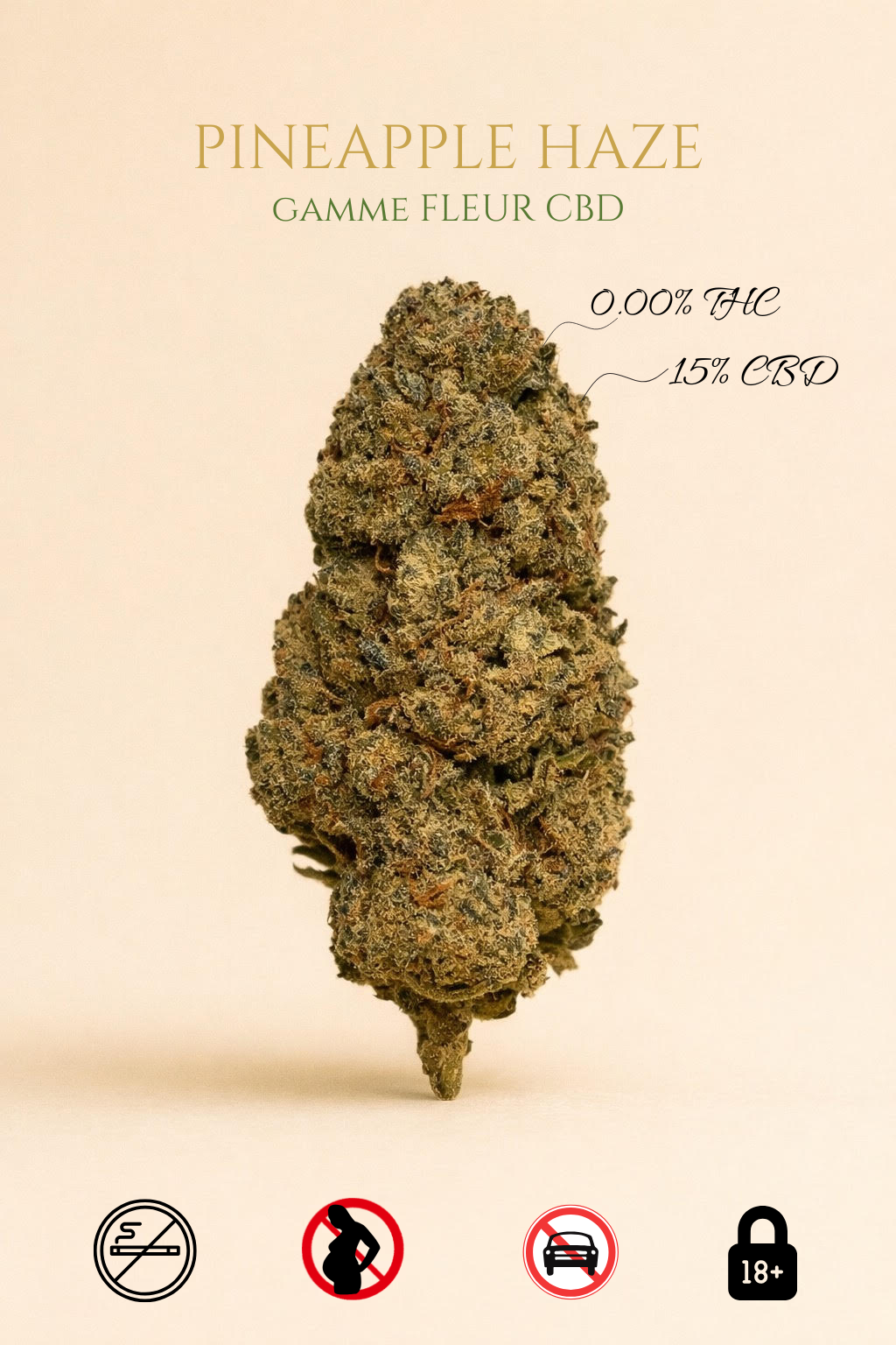 Pineapple Haze 15% CBD | 0.00% CBD